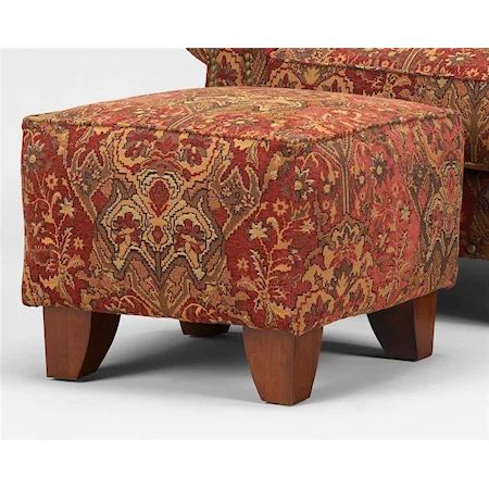 Taho Cinnebar Accent Ottoman